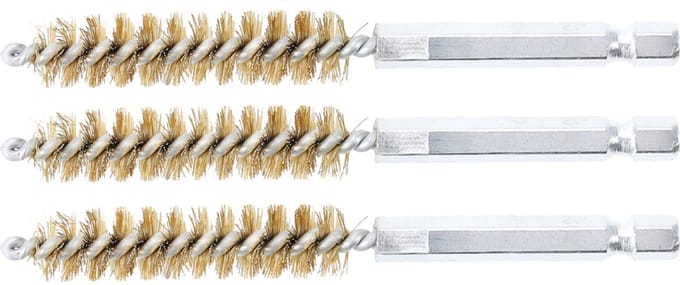 BGS Messingborstel - 11 mm - 1/4 - 3 delig