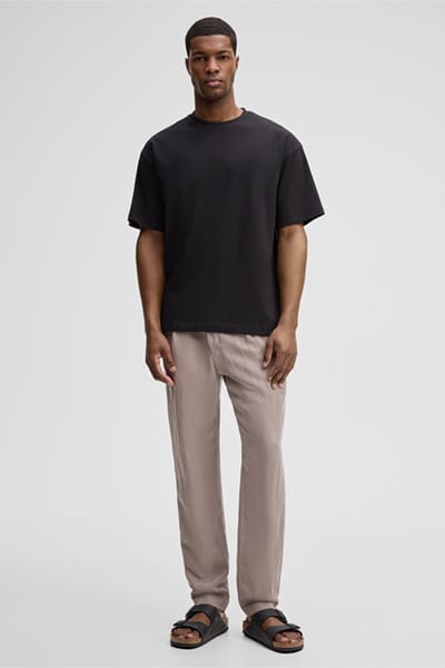 regular fit T-shirt van katoenmix model 'GEZA-R'