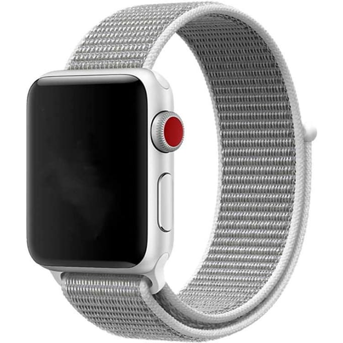 2+1 | Apple Watch Bandje Flyne - Geweven - Nylon - Zeeschelp