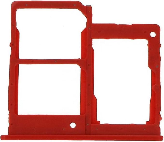 Simkaart houder geschikt voor Samsung Galaxy A40 A405 - Simcard Holder - Rood