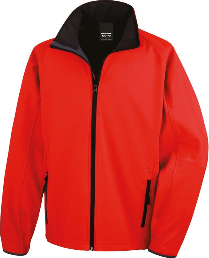 Result Printable Soft Shell Jacket RT231 - Red/Black - 3XL