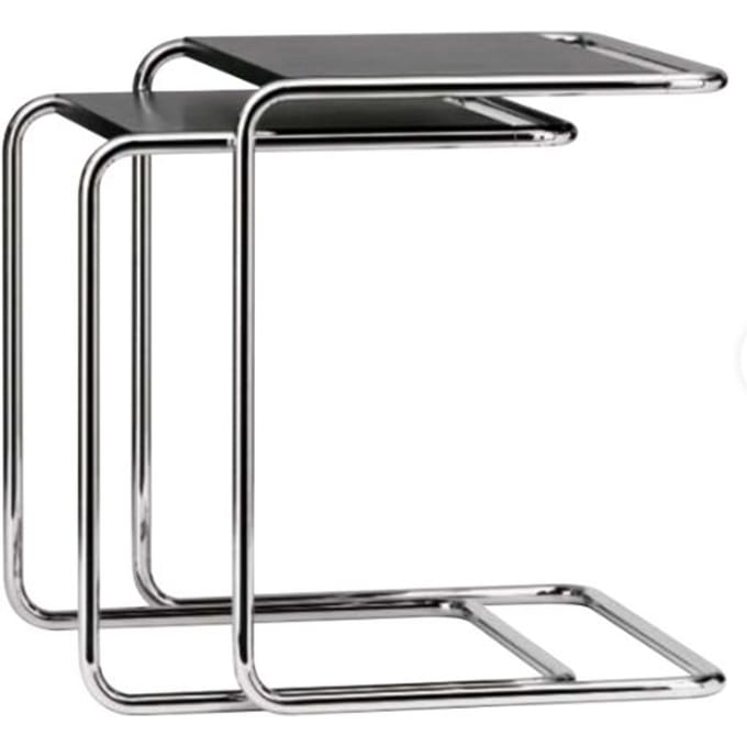 Thonet - B 97 Bijzettafel - donkerbruin gebeitst - groot 34,5 x 49,5 cm