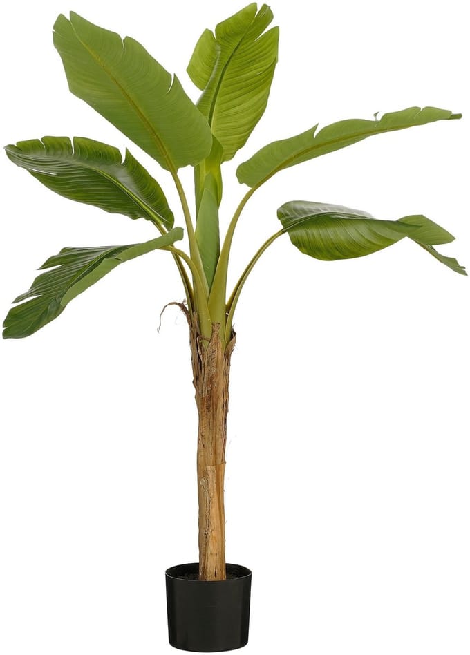 Mica Decorations Kunst Bananenplant - H120 x Ø70 cm - Groen