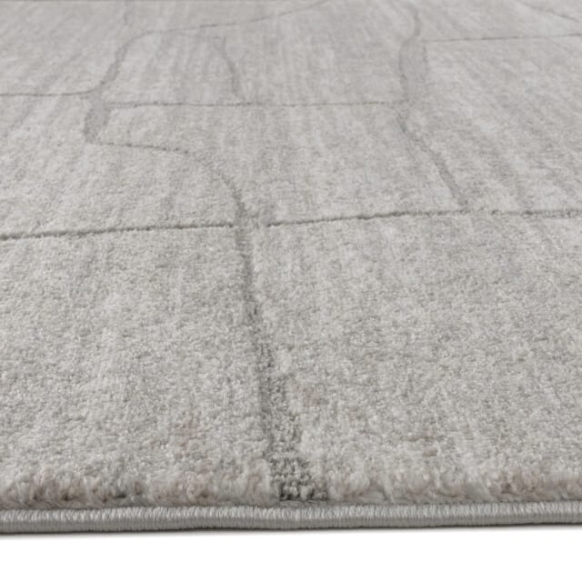 Vivant Marmer - Vloerkleed Laagpolig - Beige Creme- 80x150 CM