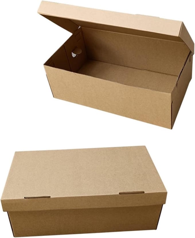 Opbergdozen Karton - Verhuisdozen Geschenkdozen - Bureau Opslag - 3-laags Golfkarton - 28.5x13x9cm - Bruin