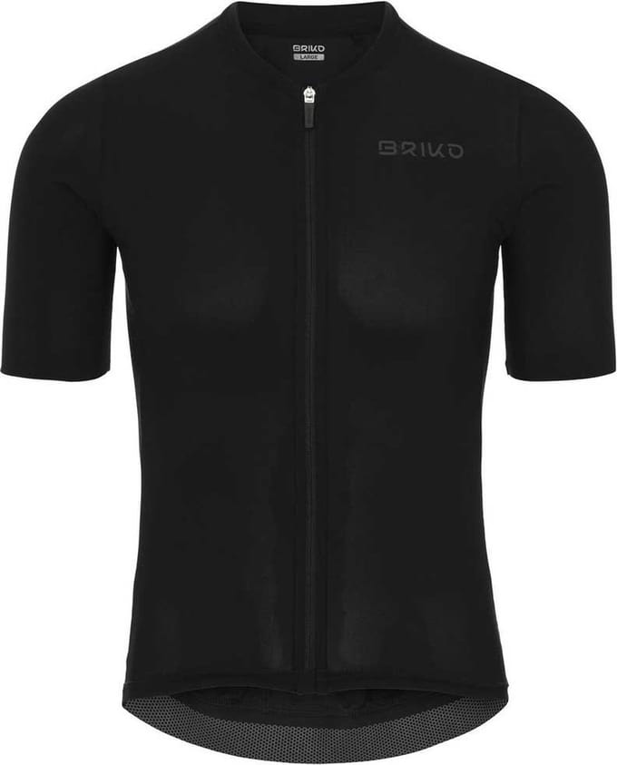 Briko Racing Korte Mouw Wielertrui Zwart L Man