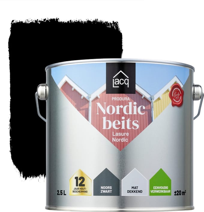 Lacq Produra Nordic Beits - 2.5L - Noors Zwart
