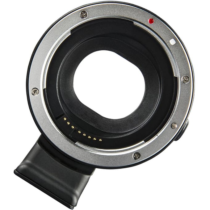 Adaptateur de Monture d'Objectif Autofocus EF EOS M pour Objectif Canon EF EF S vers Appareil Photo Hybride Canon EOS black
