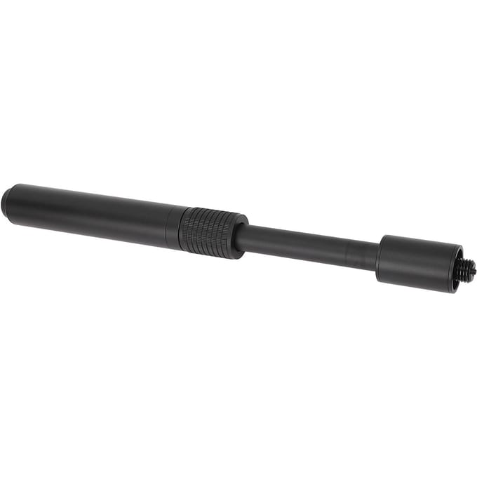 Extension de queue de billard 24cm à 34cm Aluminium Télescopique Bâton d'extension de queue de billard avec Caoutchouc gray