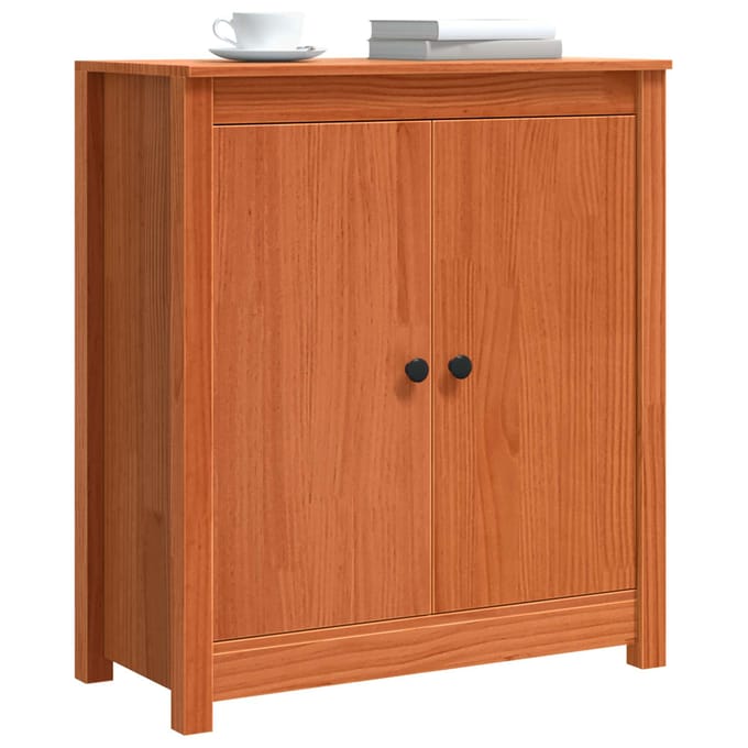 vidaXL - Dressoir - Wasbruin - 70 - x - 35 - x - 80 - cm - Massief - grenenhout