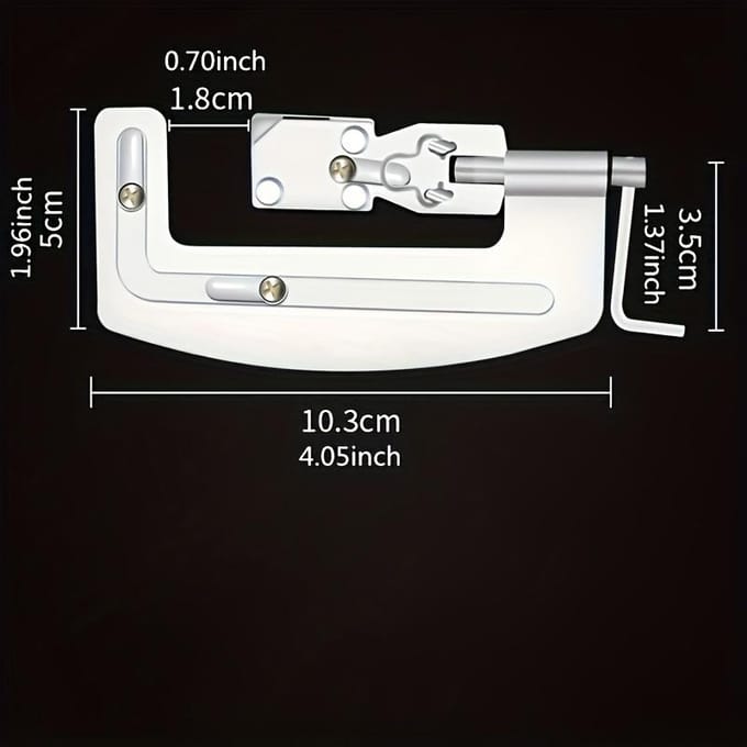 Snel Knoopbindgereedschap, Antislip, Roestbestendig, Duurzaam, Compact & Draagbaar Haak Knoopbinder