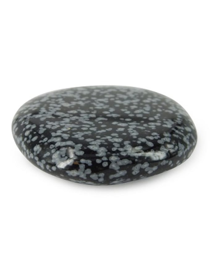 Obsidiaan sneeuwvlok zaksteen