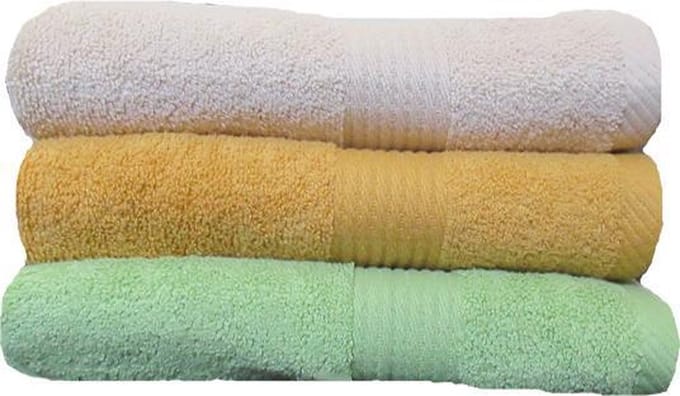 iSleep Terry Handdoek - 60x110 cm - Lime Groen - 3 stuks