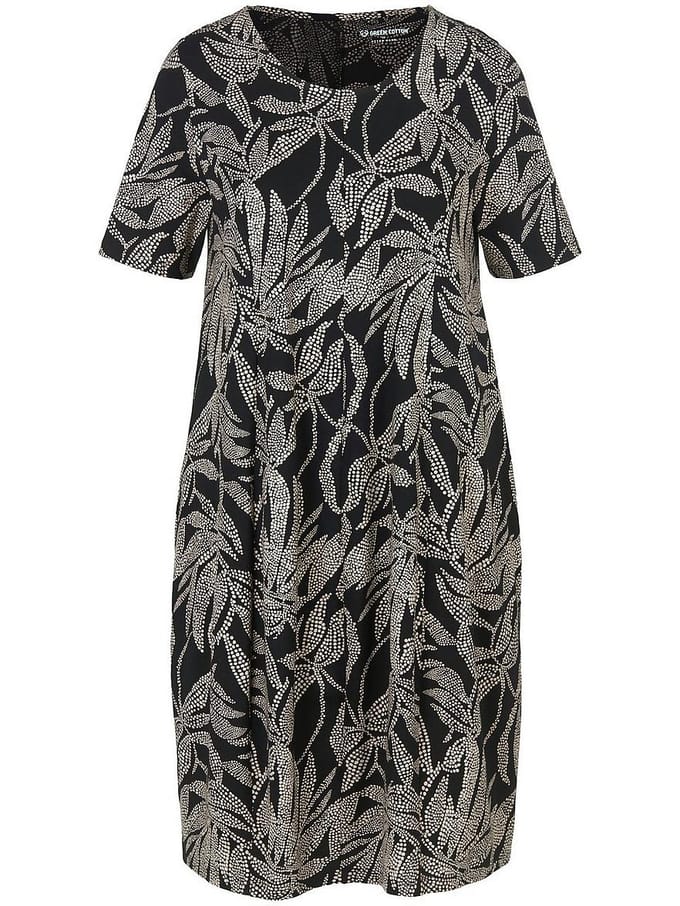 Jersey jurk Oda 100% katoen Van Green Cotton zwart