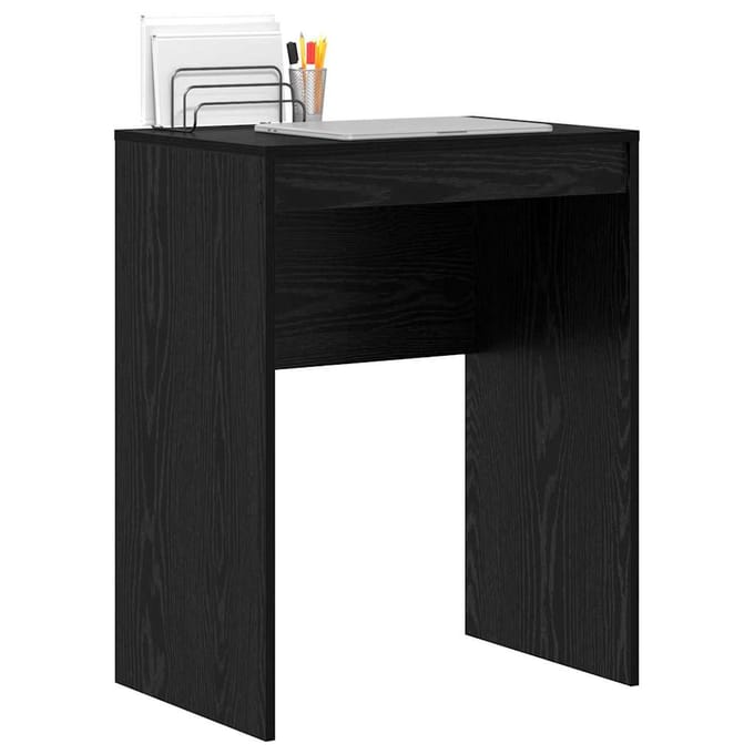 vidaXL - Bureau - Zwart - Eiken - 60 - x - 40 - x - 76 - cm