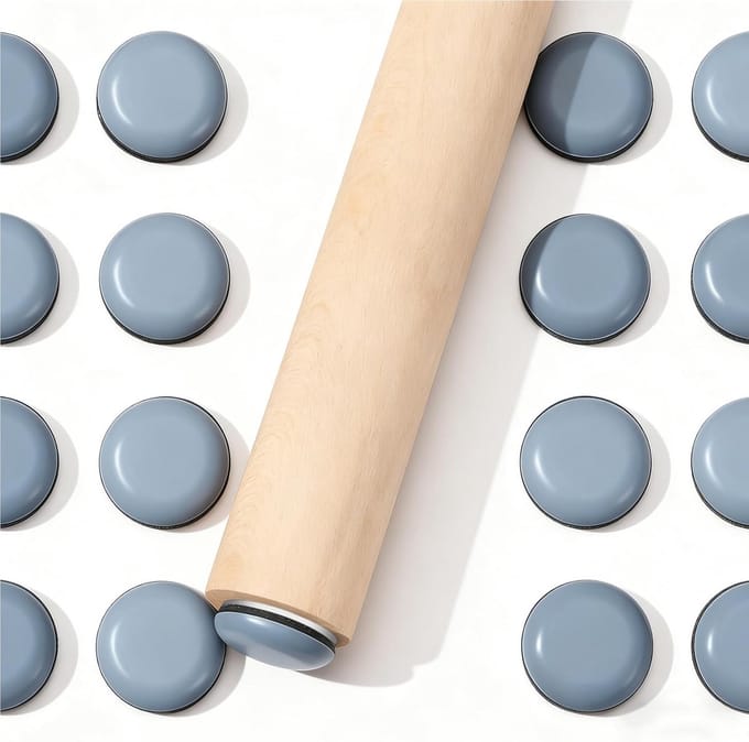 25x Ronde Teflon Meubelglijders 25mm Zelfklevend voor Elk Type Vloer