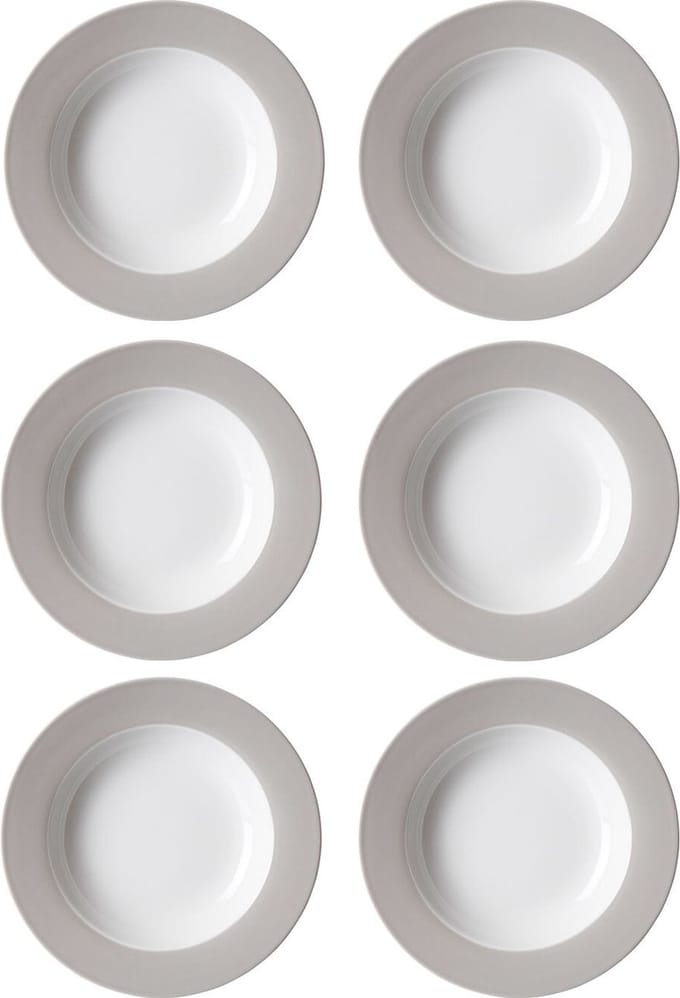 Suppenteller Doppio ø 22 cm Set van 6
