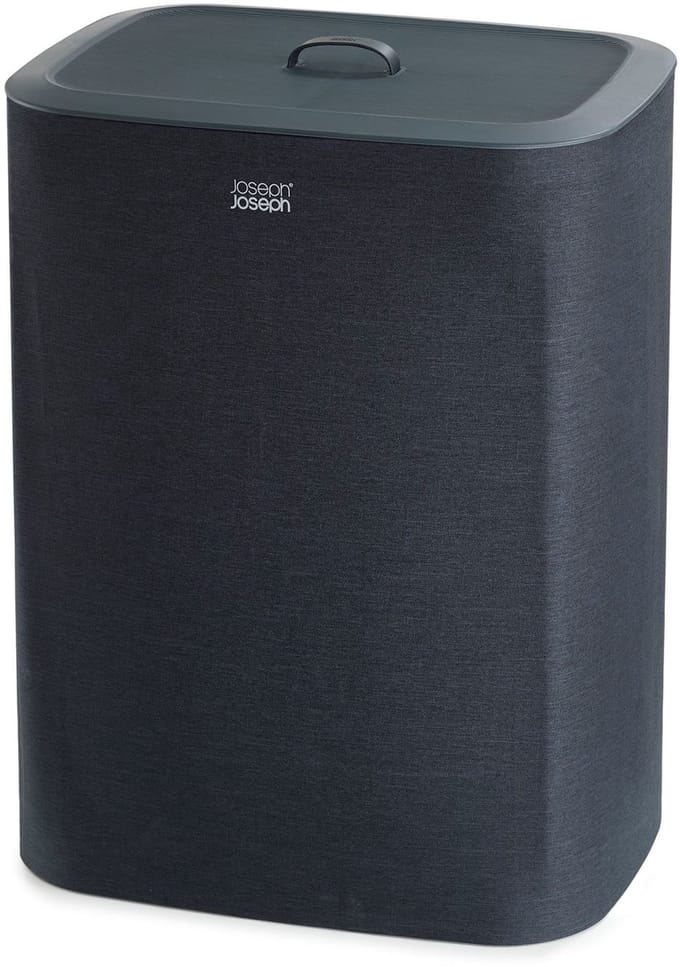 Joseph Joseph Tota Wasmand - 2 Compartimenten – Was Sorteren – 90 Liter - Zwart