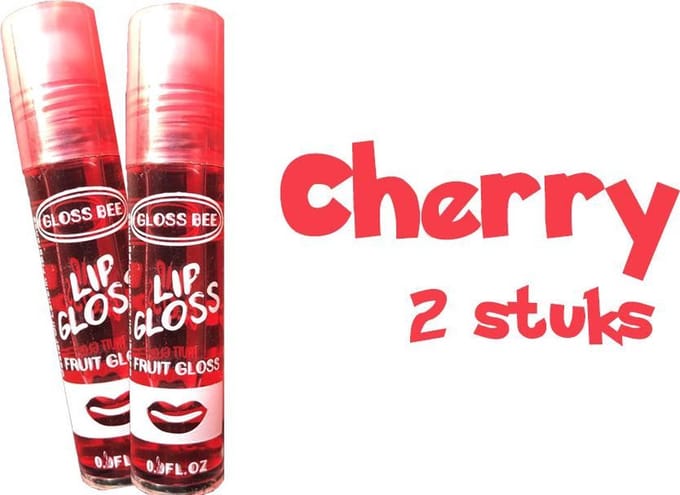 Gloss Bee Cherry Lip Gloss 2 stuks