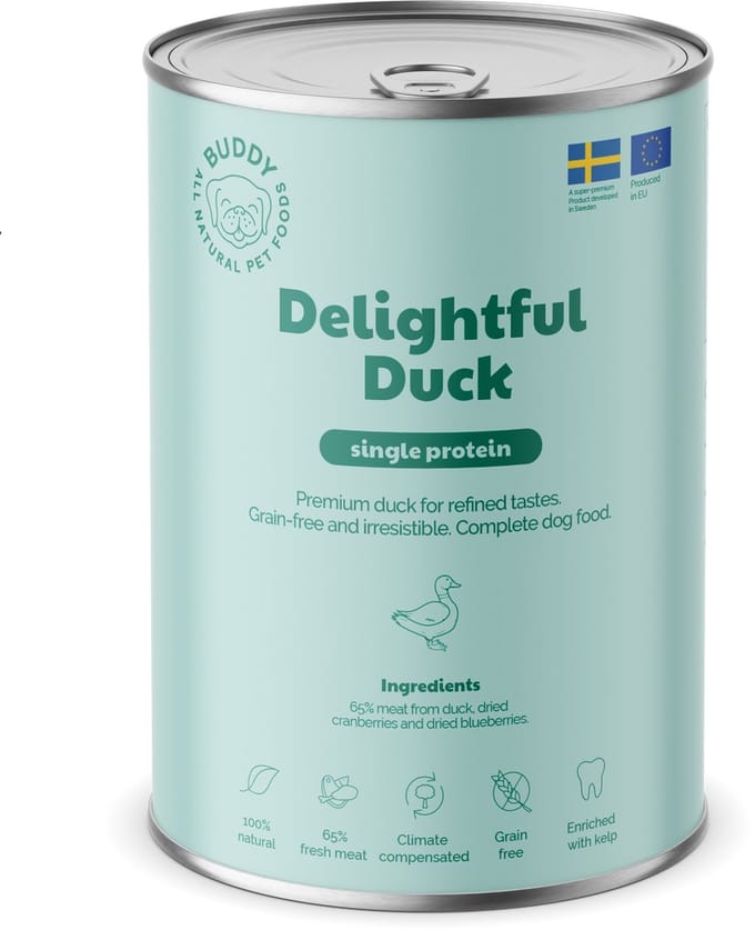 BUDDY natvoeding Delightful Duck 400 gr. - per 6 stuks
