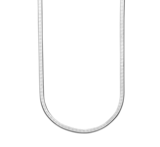 Zilver Gerhodineerde Collier plat 3 1333851