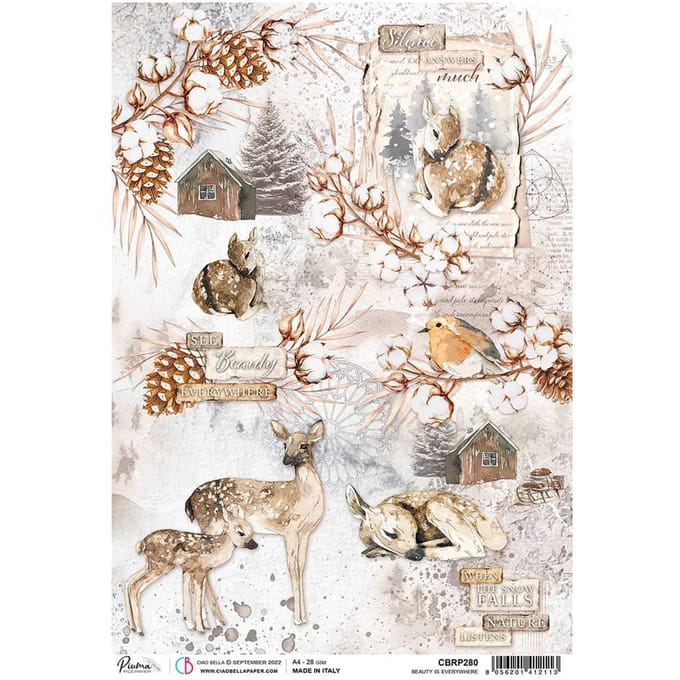 Motief strozijde "Cosy winter"