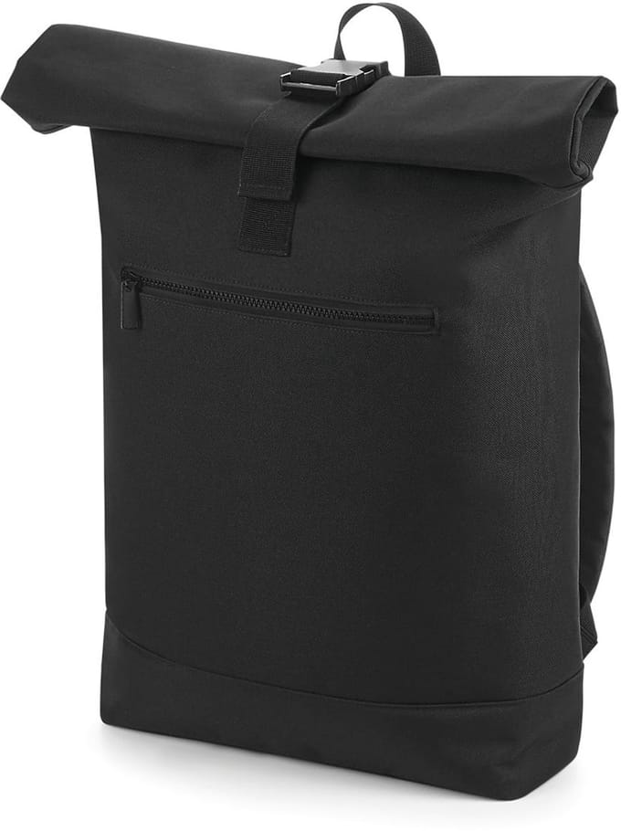 Rugzak Roll-Top - Roll Top Rugzak - Laptopvak - Waterafstotend - Verstelbare Schouderbanden - Black