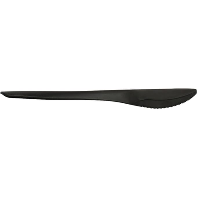 Mes IEZZY herbruikbaar CPLA 190mm 50 stuks zwart