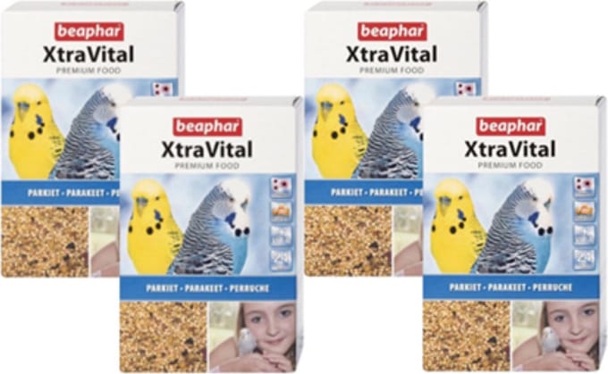 4x Beaphar XtraVital Parkiet- Vogelvoer - 1kg