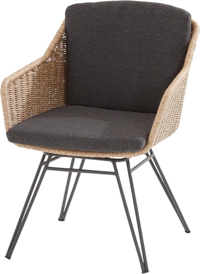 Bohemian dining tuinstoel beige Taste 4SO  - 1 stuk