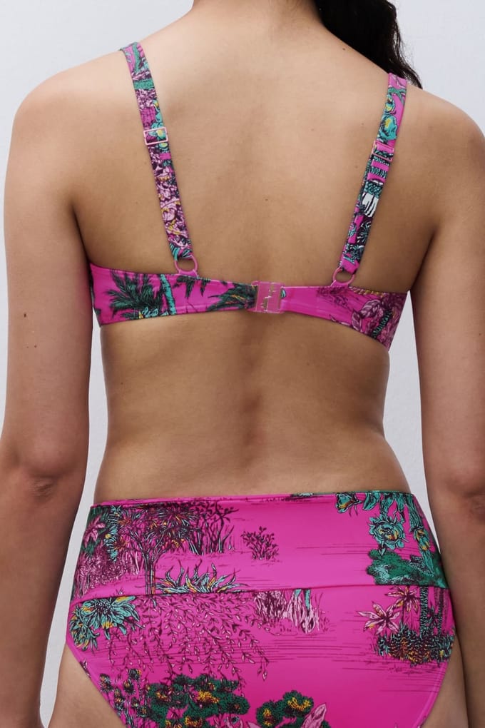 Chantelle Sw Bra Underw. Covering Pink Jungle Größe: E90 | Bikinis Outlet | Damen | Rosa