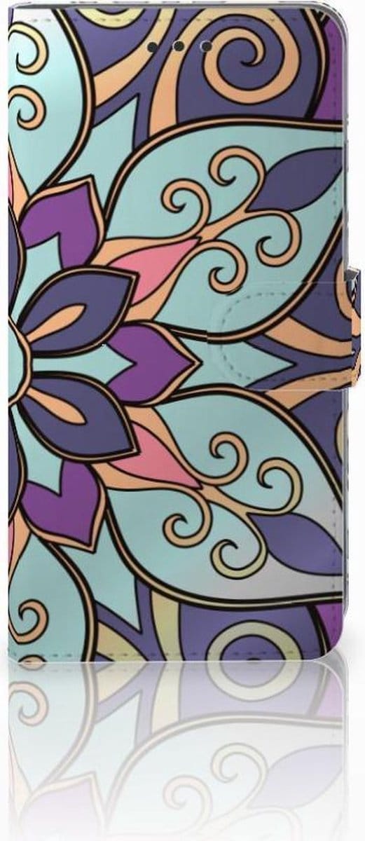 Apple iPhone Xs Max Hoesje Purple Flower