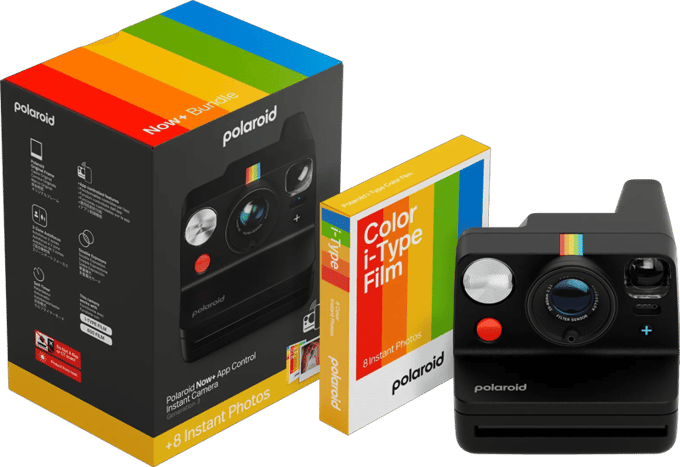 Polaroid Everything Box Now+ Gen3 Black Polaroidcamera Zwart Geïntegreerde accu, Met ingebouwde flitser, Bluetooth