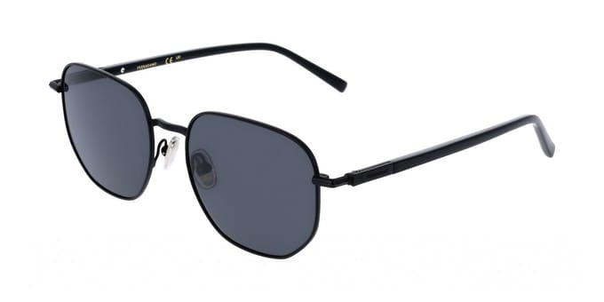 Ferragamo SF328S Matte black 55/18/145 MAN Zonnebrillen