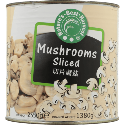 Nature's Best Harvest Champignons Gesneden 2550g