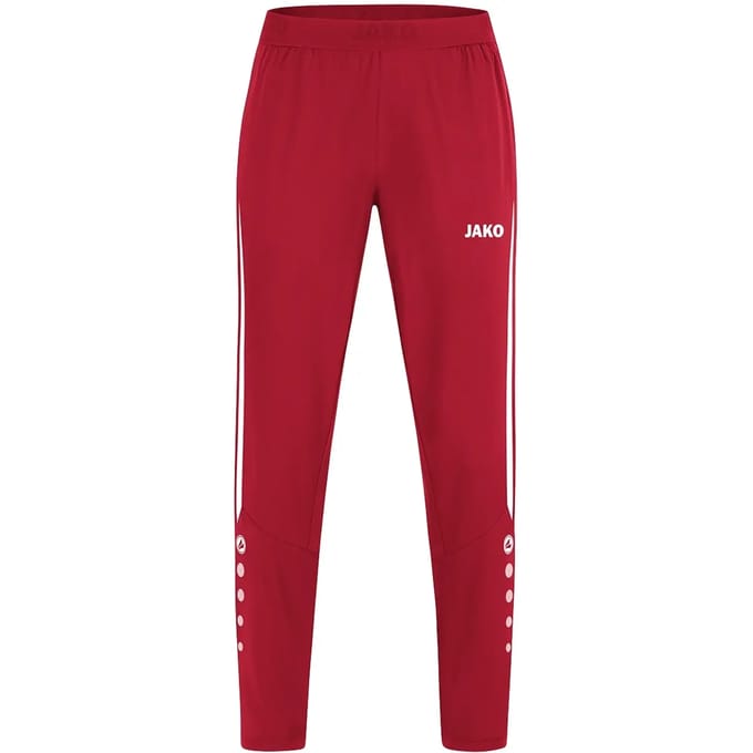 Jako Power Vrijetijdsbroek Dames - Wit / Rood | Maat: 38