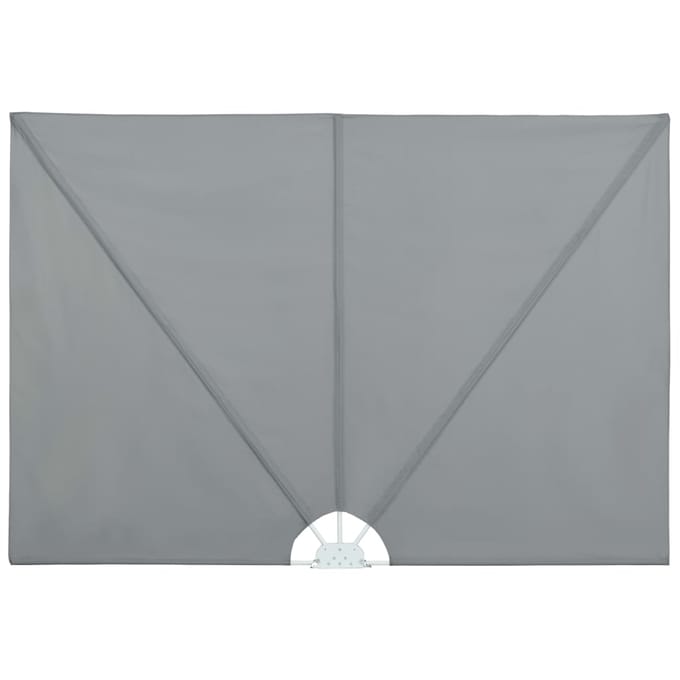 vidaXL - Terrasscherm - inklapbaar - 400x200 - cm - grijs