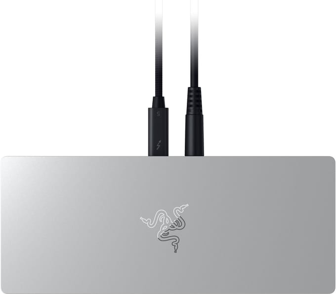 Razer Thunderbolt 5 Dock - Docking Station - 10 poorten - M.2-opslagsleuf - Wit