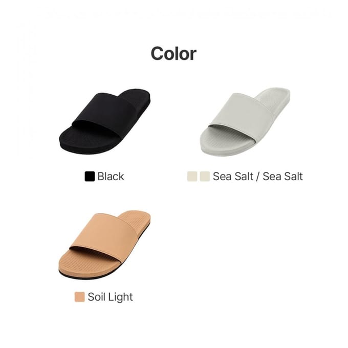 Indosol Essential Slide   Bodem Licht Pantoffel Essential Slide - Soil Light (W6-7)