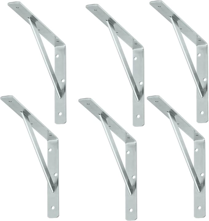 siwitec plankdrager 300 x 200 x 30 mm, verzinkt, set van 6, draagvermogen 150 kg, plankdrager, webconsole