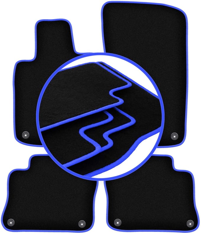 CARLUX-BLUE automatten voor: Porsche Panamera fastback (2009-2016)