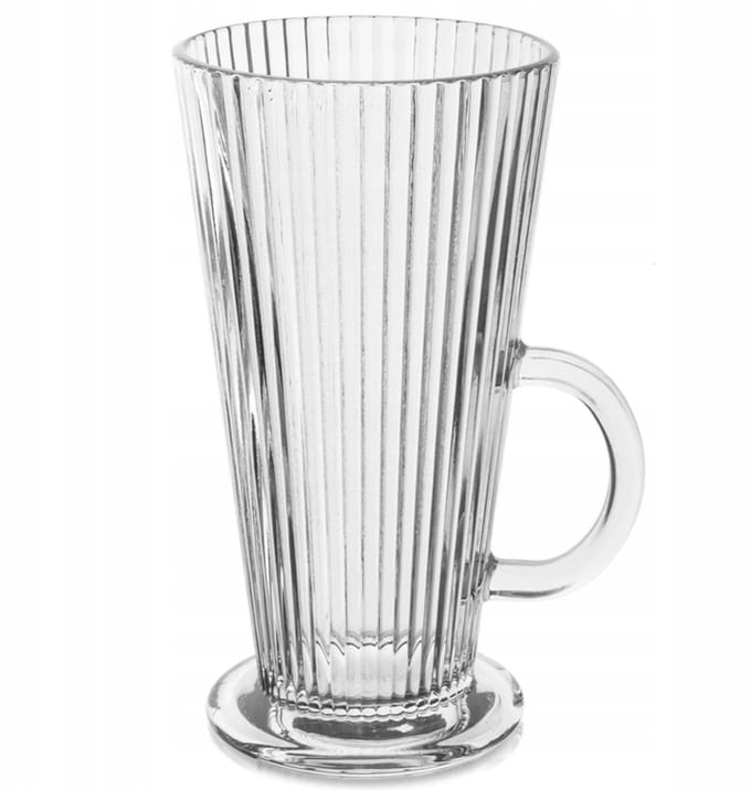 Glazen Latte Macchiato Glas met Hendel - 300 ml