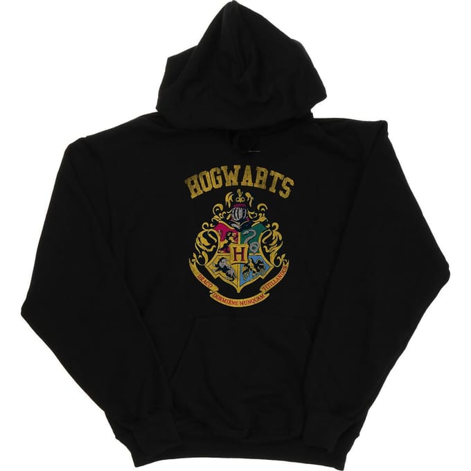 Harry Potter Heren Zweinstein Varsity Hoodie (Zwart)