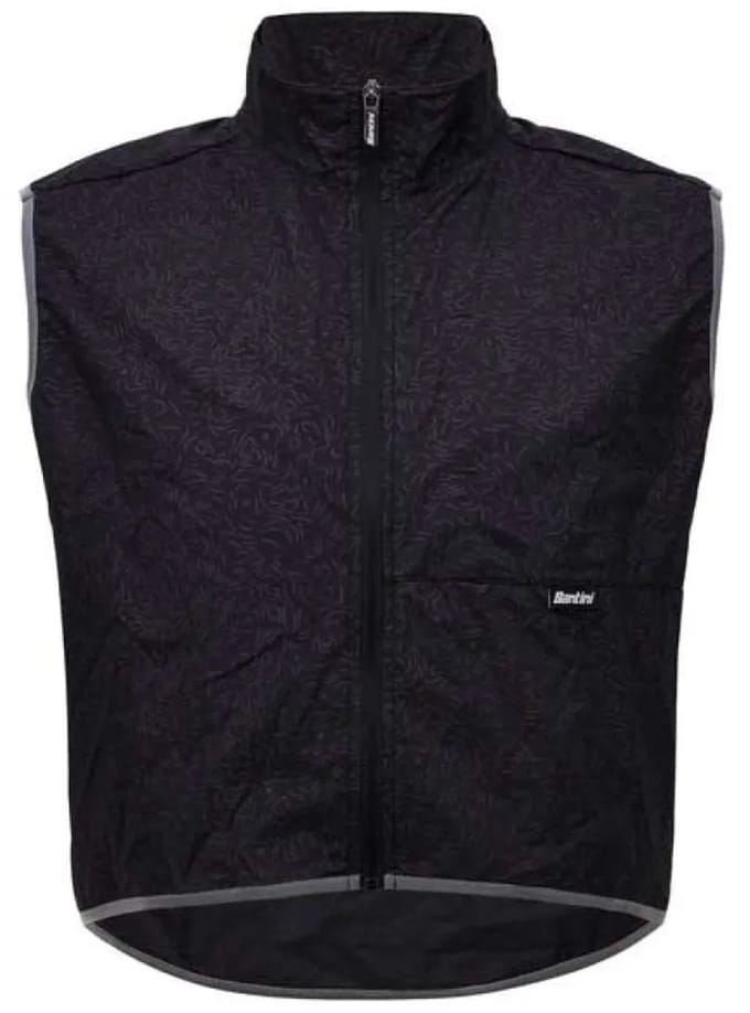 Santini High Vis Cropped Gilet Zwart XL Man