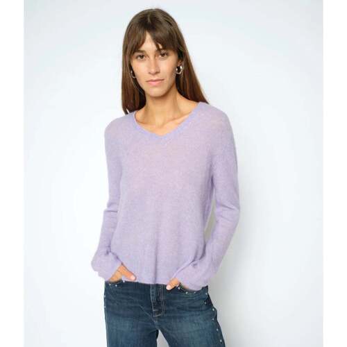 Trui Mos Mosh Mape Sophia V-Neck Knit Lila