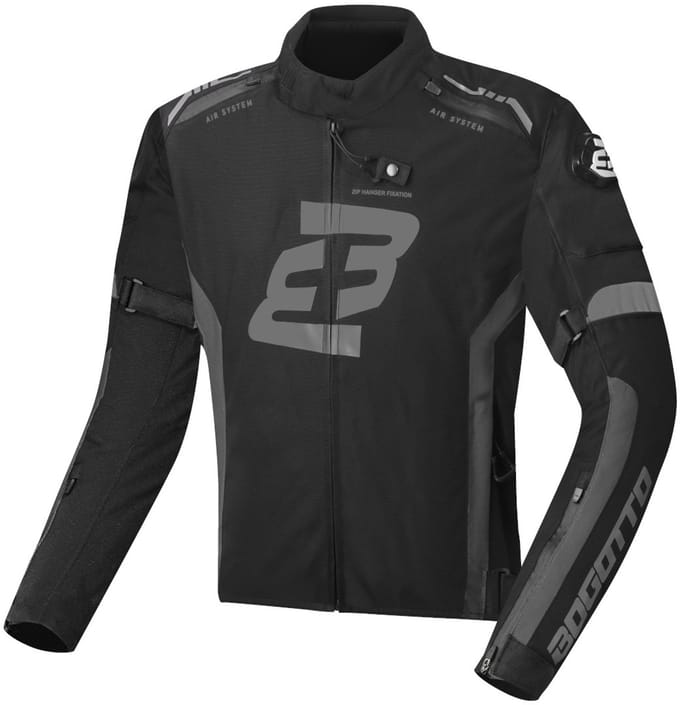 Bogotto GPX Waterdichte Zwart Grijs Textiele Motorjas - Jas