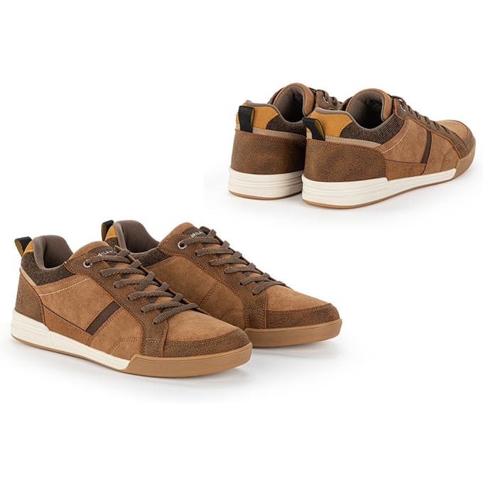 Milanoro - Stijlvolle, comfortabele sneakers voor heren - Cognac - Maat 43