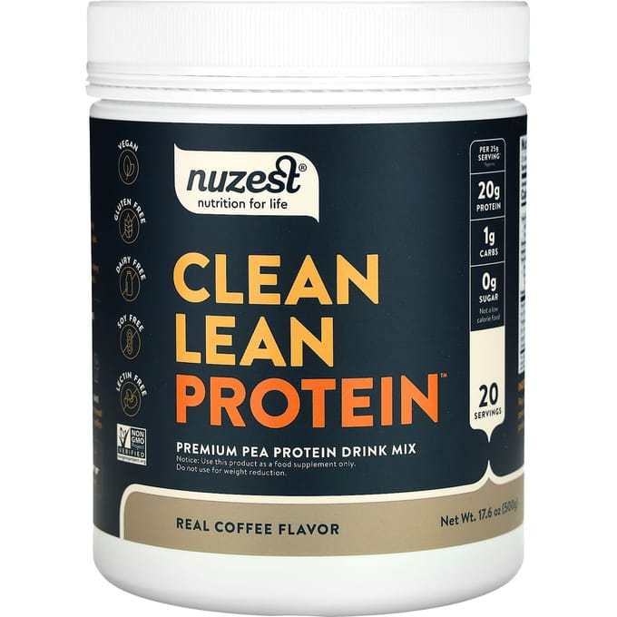 Nuzest, Clean Lean Protein, Echte Koffie, 17,6 oz (500 gr)