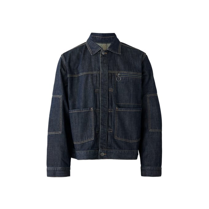 The Ragged Priest Heren Control Relaxed Fit Denim Jas (Blauw)
