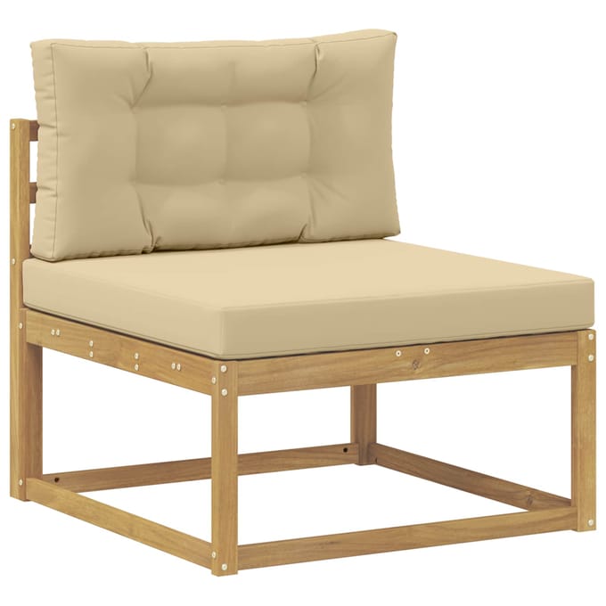 vidaXL - Buiten - Midden - Sofa - Polyester - Wit